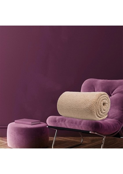 Wellsoft Televizyon Battaniyesi Peluş Battaniye Çift Kişilik 220*230 Sütlü Kahve