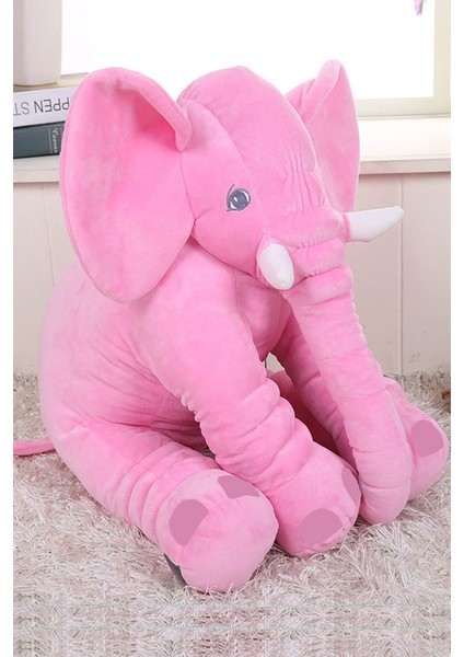 Yk Store Pembe Peluş Uyku Arkadaşım Yumuşak Fil Büyük Boy 60 cm