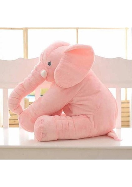 Yk Store Pembe Peluş Uyku Arkadaşım Yumuşak Fil Büyük Boy 60 cm