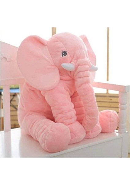 Yk Store Pembe Peluş Uyku Arkadaşım Yumuşak Fil Büyük Boy 60 cm