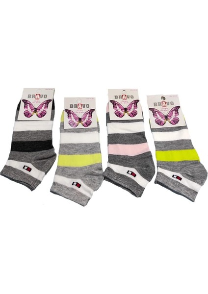 Unisex 4'lü Patik Çorap