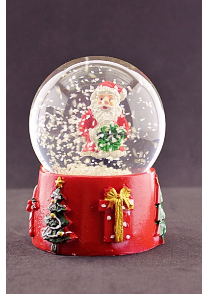 Noel Baba 2023 Merry Christmas Tasarımlı 9 cm Orta Boy Işıklı Kar Küresi 1b fiyatları