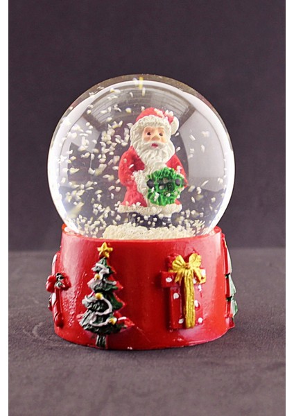 Noel Baba 2023 Merry Christmas Tasarımlı 9 cm Orta Boy Işıklı Kar Küresi 1b modelleri