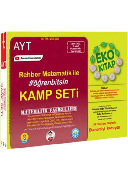 Rehber Matematik AYT Matematik Fasikülleri Seti