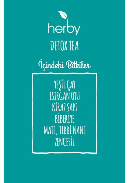 Detox Tea Diyete Destek Detoks Bitki Çayı 4'lü Paket