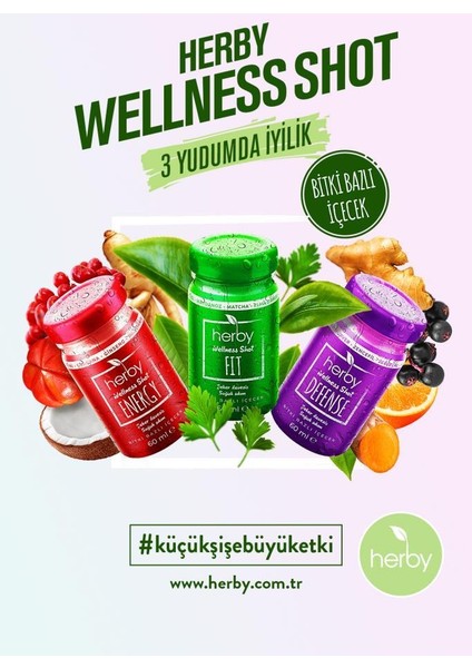 Wellness Shot 12'li Deneme Paketi Bitki Bazlı İçecek 60 ml