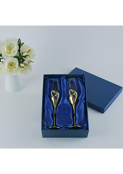 Düğün Kristal Şampanya Gözlükleri Metal Stand Flüt Gözlük (Yurt Dışından) indirimleri