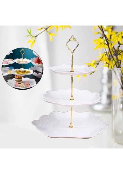 Pasta Stand Meyveleri Catering Partileri Ekran Stand Altıgen Türü (Yurt Dışından) fırsatları