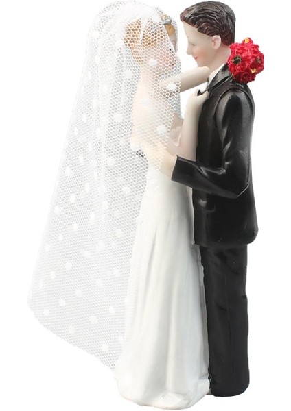 Çift Gelin W.light Cilt Reçine Düğün Heykelcik Dekoratif Kek Topper (Yurt Dışından)