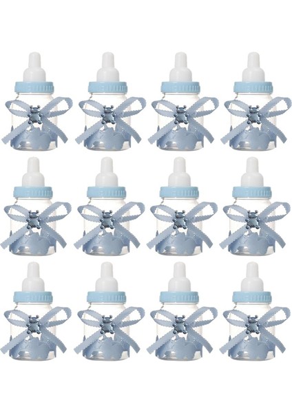 12 Pcs Doldurabilir Şekli Şiğle Hedikleri Babe Duşu Başka (Pınk/) Mavi Seti (Yurt Dışından)