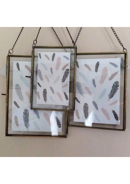 Cam Çift Taraflı Yaratıcı Sanat Eseri Asılı Sanat Süsü Uzun Şekil 9 x 13CM (Yurt Dışından) modelleri