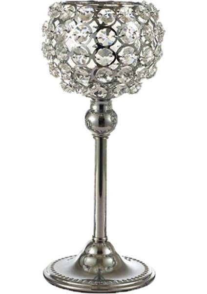 Kristal Candle Tutucular/düğün Şamdan Yemek Masası Dekorasyonu 25CM (Yurt Dışından)