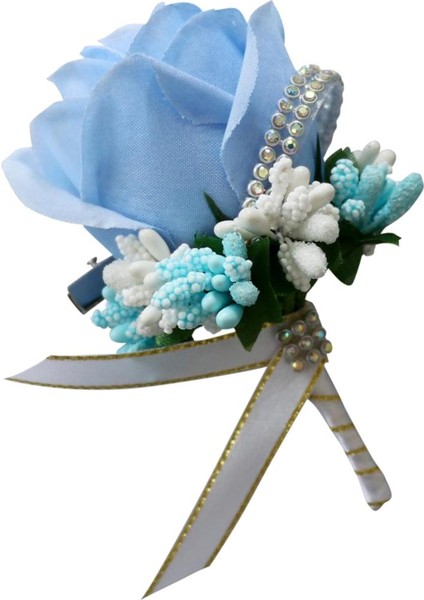 Renkli Gelin Damat Nedime Korsajları Broşa Kumaş Gül Çiçek Pimi (Yurt Dışından) fiyatları