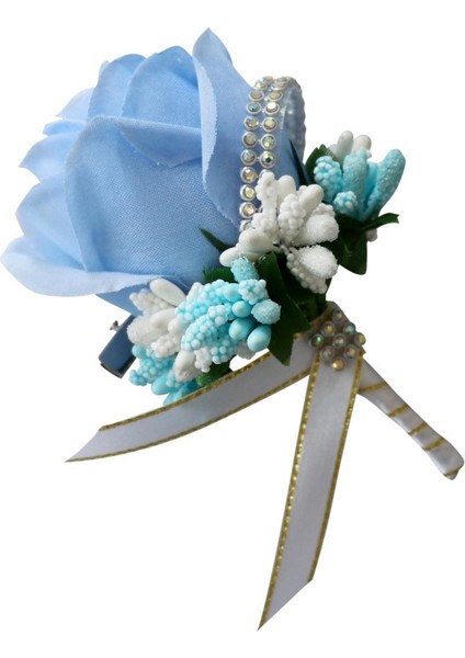 Renkli Gelin Damat Nedime Korsajları Broşa Kumaş Gül Çiçek Pimi (Yurt Dışından) modelleri