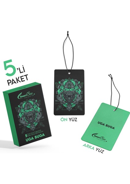 Uga Buga 5’li Paket Asma Oto Kokusu