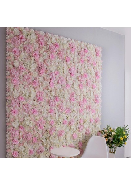 Ipek Gül Ortanca Sahte Çiçek Paneli Diy Partisi Centerpieces Dekor Pembe ve Beyaz (Yurt Dışından) fiyatları