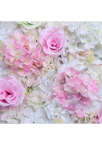 Ipek Gül Ortanca Sahte Çiçek Paneli Diy Partisi Centerpieces Dekor Pembe ve Beyaz (Yurt Dışından) fırsatları