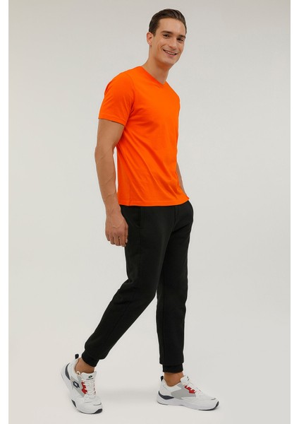 Men Sweat Pant Siyah Erkek Eşofman 23222-02