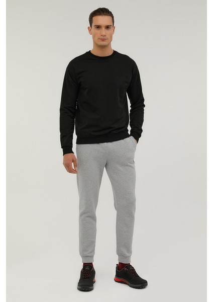 Men Sweat Pant Gri Erkek Eşofman 23227-08