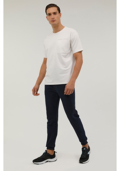 Men Sweat Pant Lacivert Erkek Eşofman 23222-15