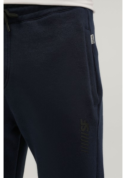 Men Sweat Pant Lacivert Erkek Eşofman 23222-15