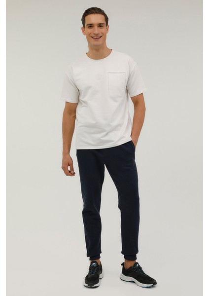 Men Sweat Pant Lacivert Erkek Eşofman 23222-15