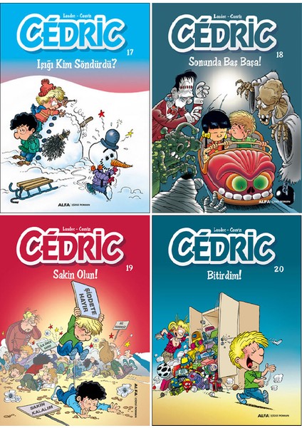Cedric 17-18-19-20. Ciltler Çizgi Roman Seti