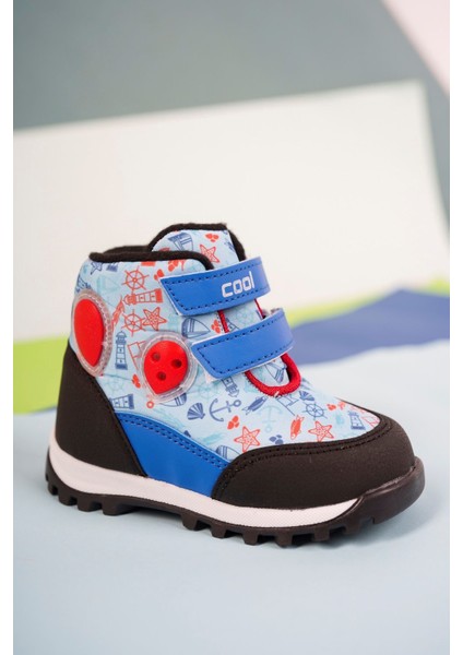 Baskılı Mavi Bebe Bot