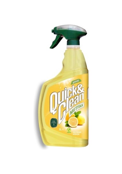 Quick Clean Eyüp Sabri Tuncer Quick & Cleanlimon Yağı & Sirkeli Çok Amaçlı Mutfak Yüzey Temizleyici - 1lt