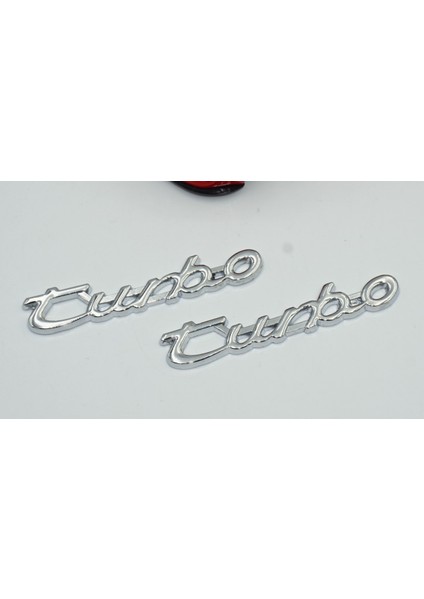 Porsche Turbo Çamurluk Yanı Metal Yazı Logo Amblem Seti fırsatları