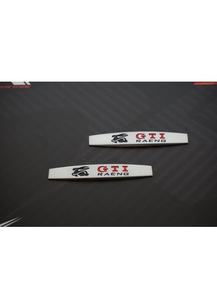 Vw Volkswagen Gti Running Rabbit Logo Yan Çamurluk 3m 3D Krom Metal Logo Amblem modelleri