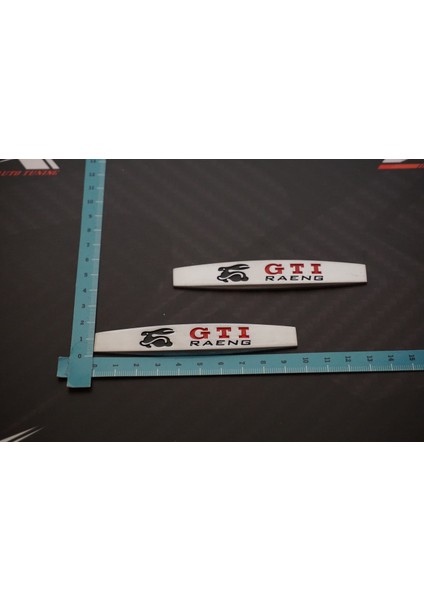 Vw Volkswagen Gti Running Rabbit Logo Yan Çamurluk 3m 3D Krom Metal Logo Amblem fırsatları