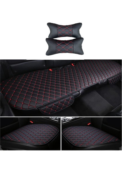 Yeni Set Kumaş Oto Koltuk Minderi ve Boyun Yastığı 2 Adet Capitone