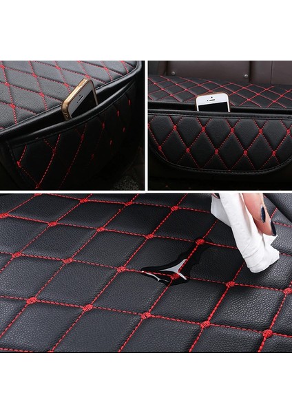 Yeni Set Kumaş Oto Koltuk Minderi ve Boyun Yastığı 2 Adet Capitone modelleri