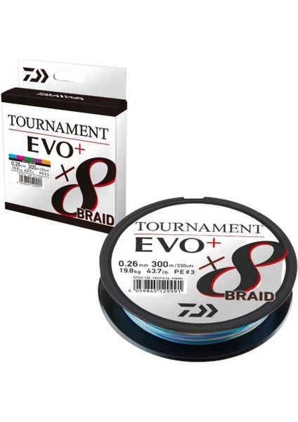 Tournament Evo+ 8b 300 Mt. Multicolor Ip Misina