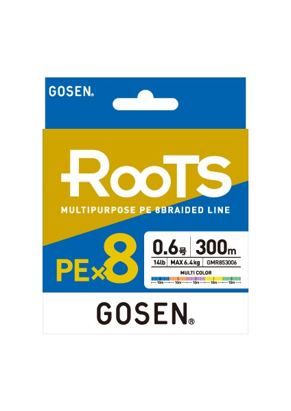 Gosen Roots X8 300 M Multicolor Ip Misina