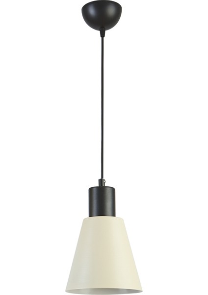 Trend Modern Tasarım Cafe Mutfak Salon Krem Renk Tekli Avize