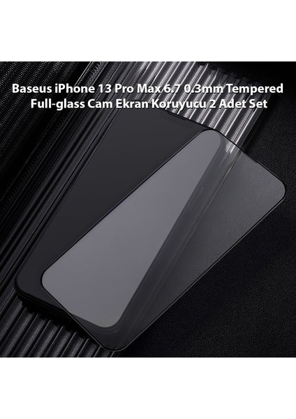 iPhone 13 Pro Max Uyumlu 0.3mm Tempered Anti Dust Cam Ekran Koruyucu 2 Adet