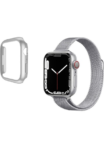 Apple Watch (40MM) Manyetik Döngü Paslanmaz Çelik Koruma+Kordon