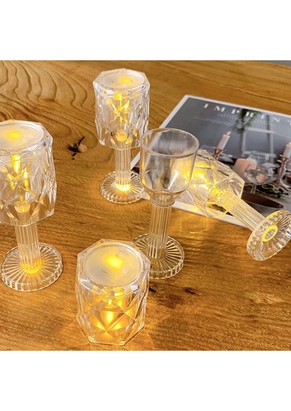 2in1 LED Işıklı Mini Abajur + Işıklı Bardak Gün Işığı LED Masa Lambası Yılbaşı Hediyeleri Yılbaşı Işıkları