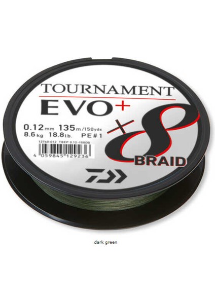Tournament Evo+ 8b 135 Mt. Dark Green Ip Misina fiyatları