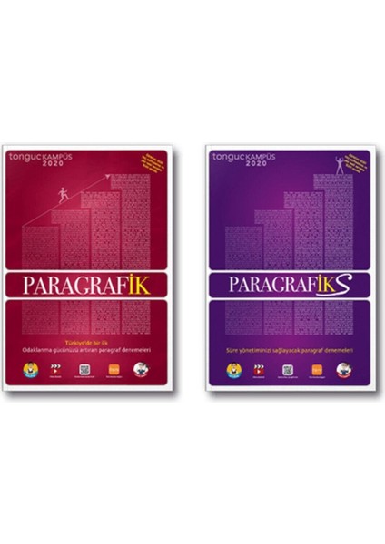 TYT Paragrafik Paragrafiks Denemeleri Seti Gri Koç 2020 2 Kitap