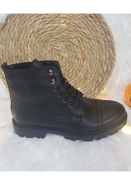 Deri Kaymaz Taban Erkek Postal Bot CKR00368 - 40