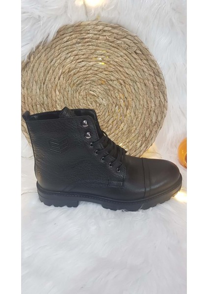 Deri Kaymaz Taban Erkek Postal Bot CKR00368 - 40