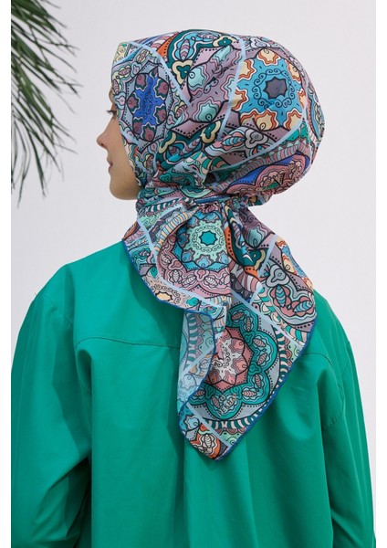 Yakamoz Indigo Pamuk Viskon Eşarp fırsatları