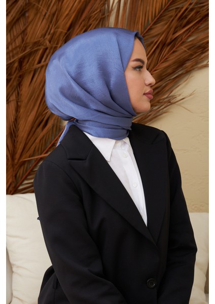 Janjan Çift Taraflı Şal Indigo Mavi fırsatları