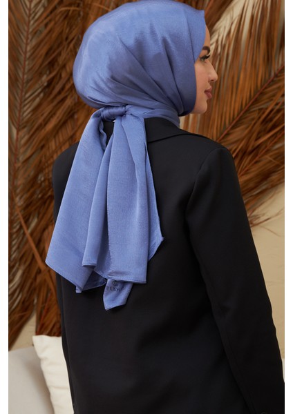 Janjan Çift Taraflı Şal Indigo Mavi indirimleri