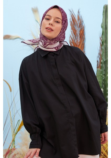 Henna Mürdüm Pamuk Viskon Eşarp