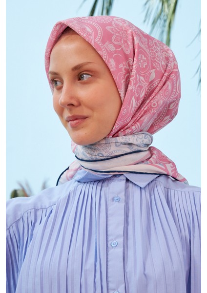 Henna Pudra Pembe Pamuk Viskon Eşarp fiyatları