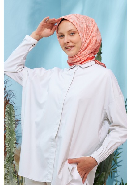 Henna Turuncu Pamuk Viskon Eşarp fiyatları